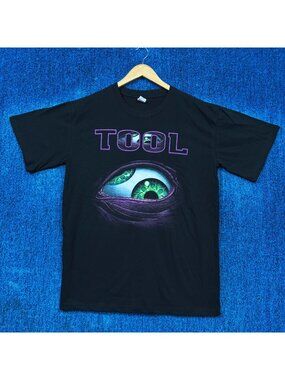 Tool Aenima CD Back Cover Art Eye Progressive Metal Tee L
